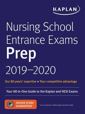 cover image of Nursing School Entrance Exams Prep 2019-2020